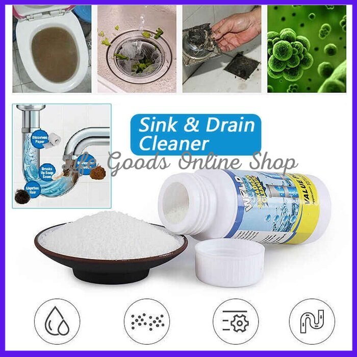 Ready stock wild tornado powerful sink and drain cleaner for kitchen toilet pipe dredging 管道疏通剂强力厨房下水道厕所马桶万能堵塞溶解神器