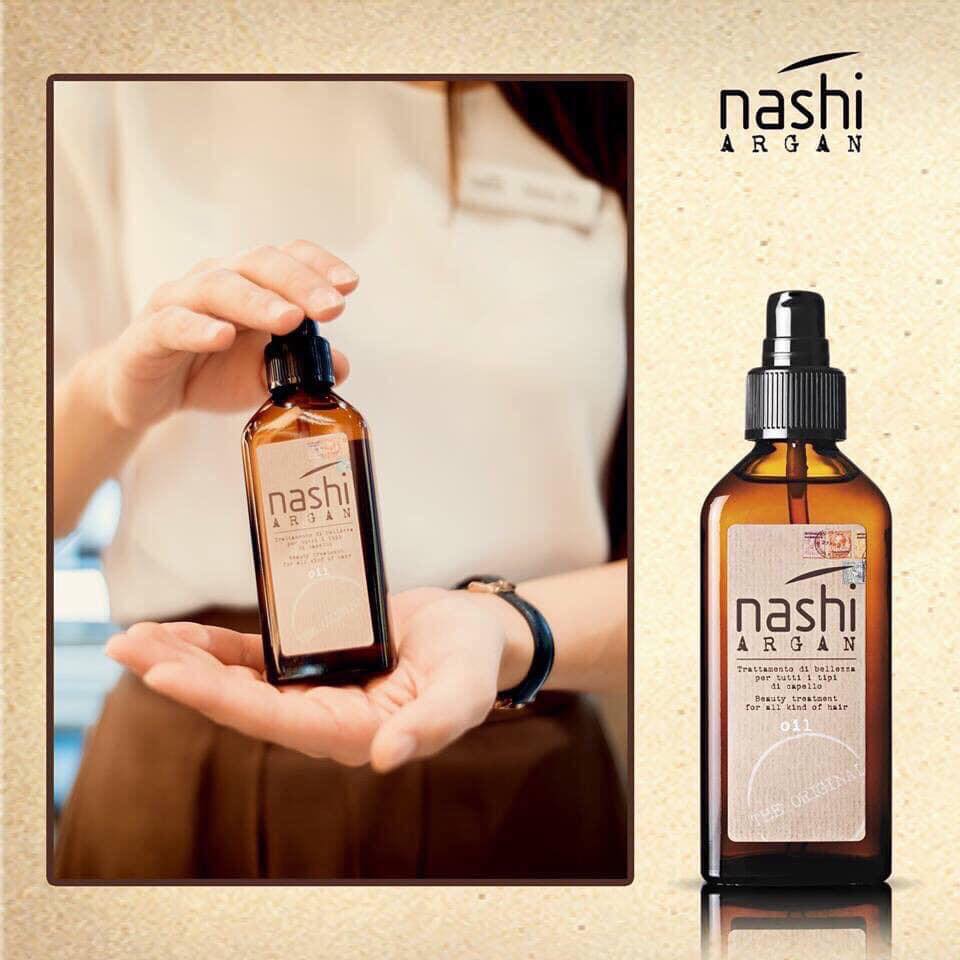 TINH DẦU DƯỠNG TÓC KHÔ NASHI ARGAN OIL PHỤC HỒI TÓC HƯ TỔN 100ML