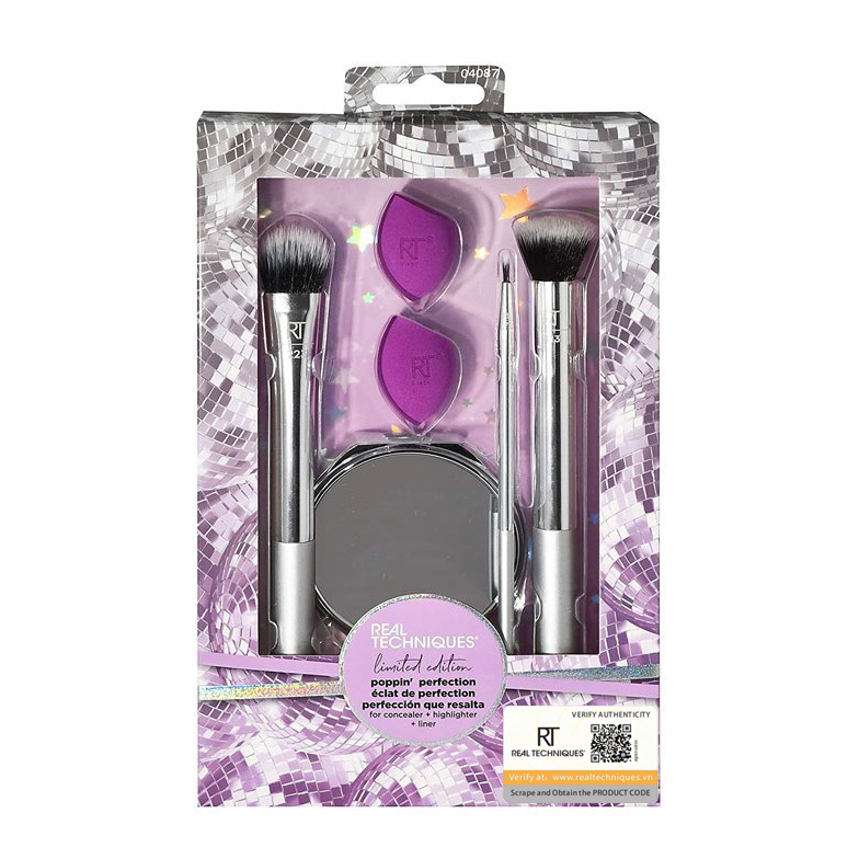 Bộ Cọ Real Techniques Poppin Perfection Makeup Brush Set
