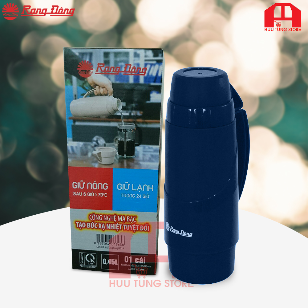 Phích giữ nhiệt nóng-lạnh chính hãng Rạng Đông 0.45L RD 04528 N1