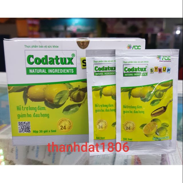 Codatux syrup hỗ trợ long đàm giảm ho