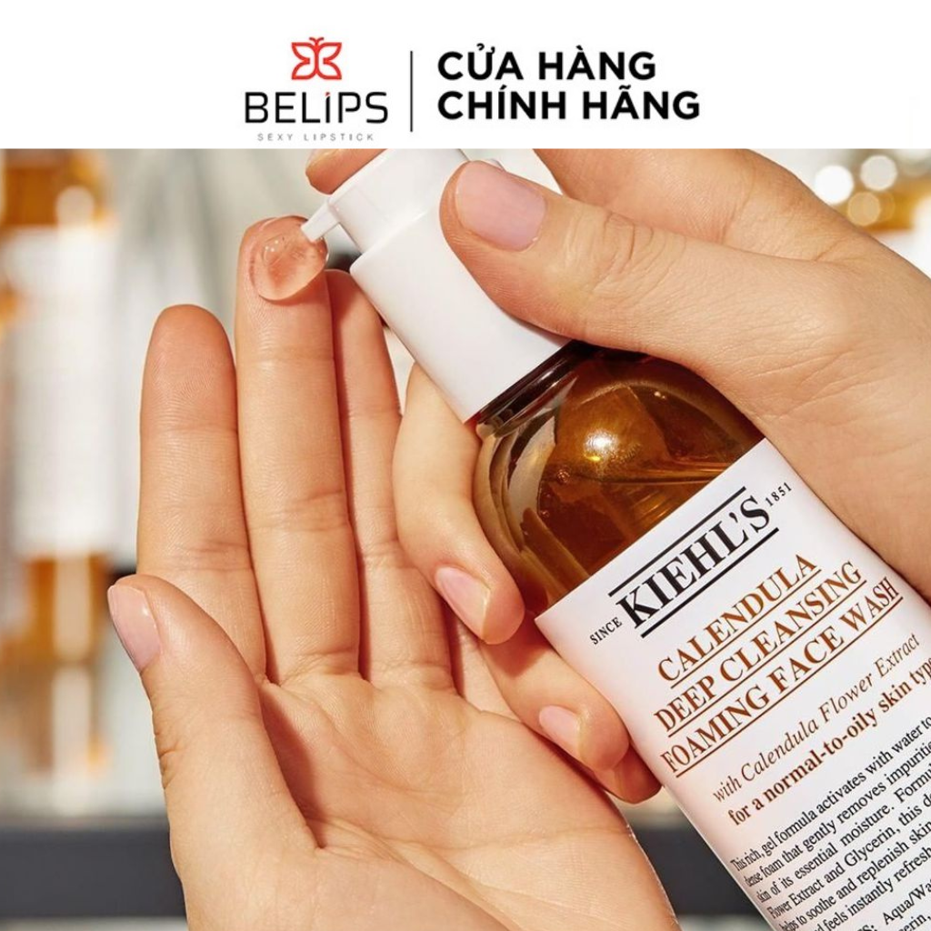Sữa Rửa Mặt Hoa Cúc Kiehl’s Calendula Deep Cleansing Foaming 230ml Loại Giảm Mụn, Dầu Thừa - Belips