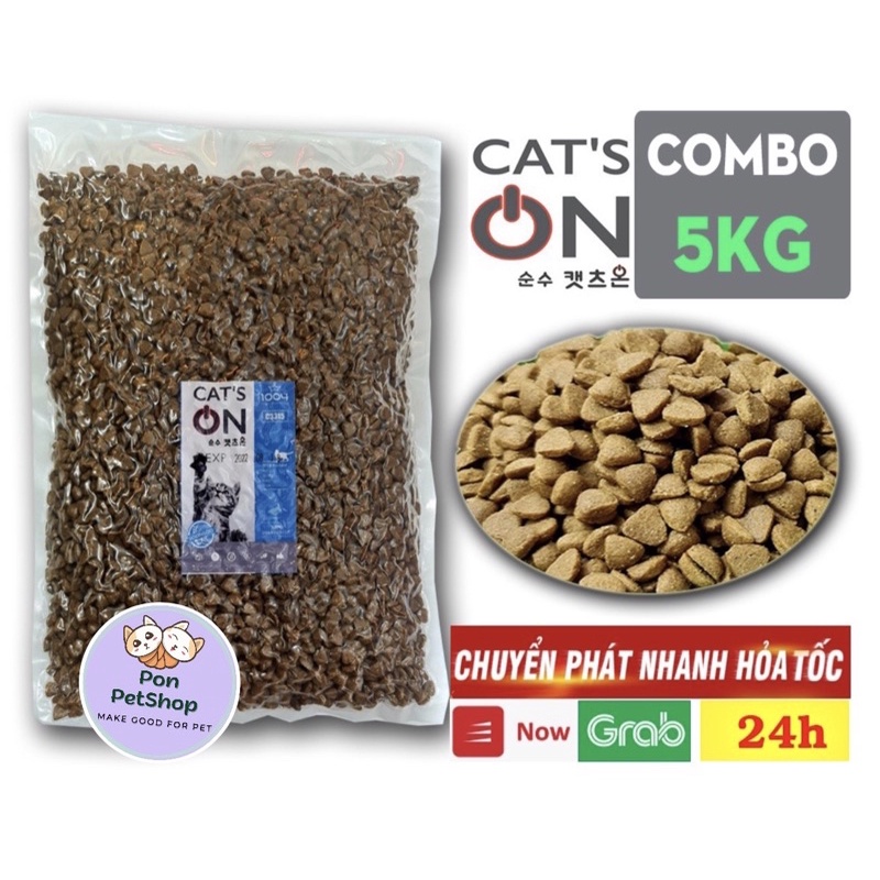 Hạt Thức Ăn Mèo Cat'S On 5Kg - Hạt Khô Cat On Nhập Hàn Quốc  Hàng Công Ty Cat On