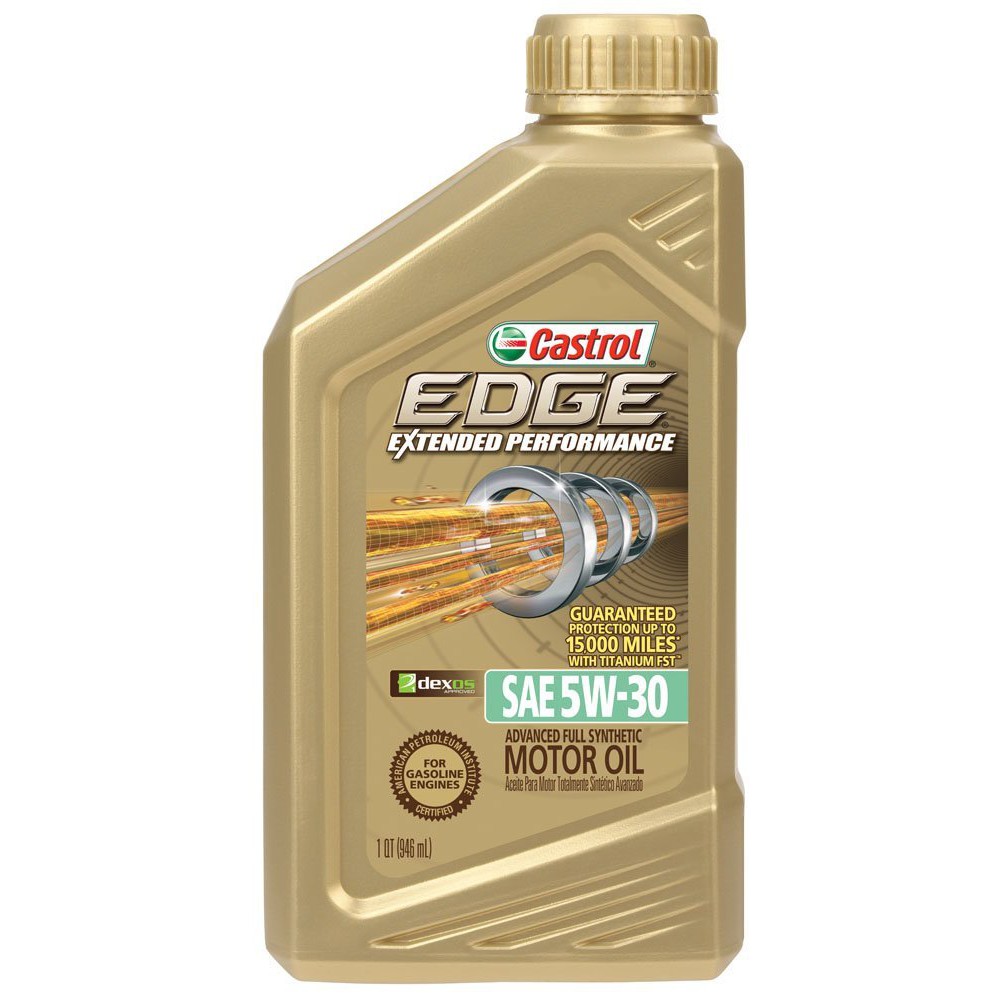Nhớt tổng hợp 100% xe tay ga và ô tô Castrol Edge Extended Performance 5W30 946ml - Nhập Mỹ