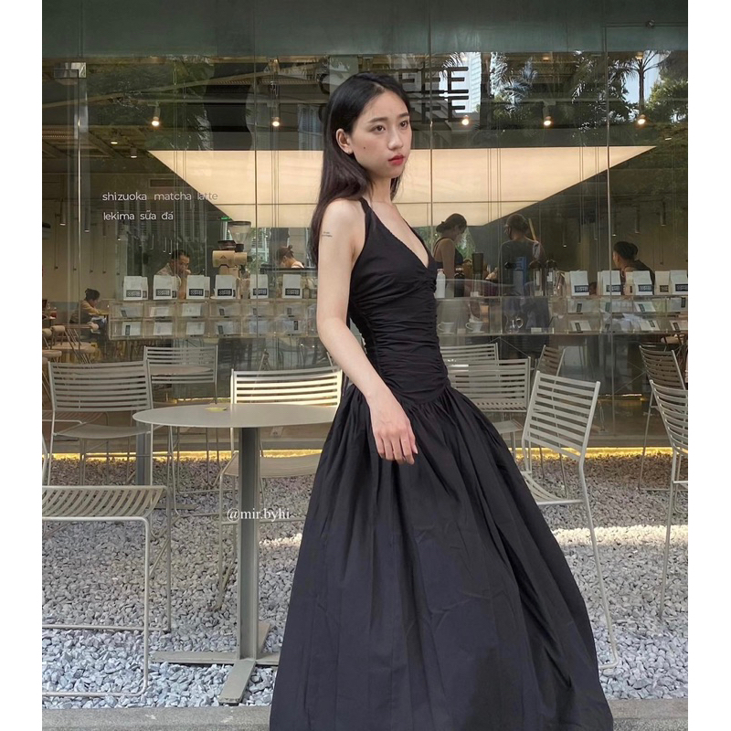 Đầm yếm cột dây mockin sau | mocin dress | mir.byhi