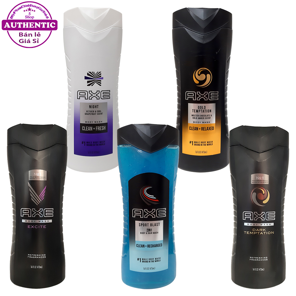 Sữa Tắm AXE Boday Wash Nam Tính Quyến Rũ 473ML MADE IN USA
