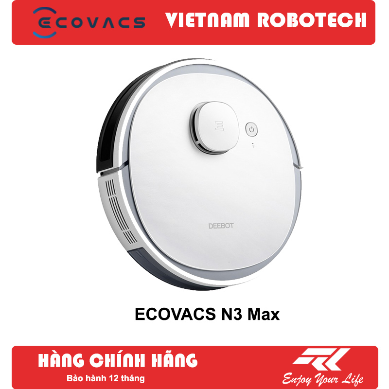 Robot hút bụi lau nhà ecovacs n3 max - hàng mới 100%- nguyên seal - vietnamrobotech số 1 về hậu mãi, chăm sóc khách hàng