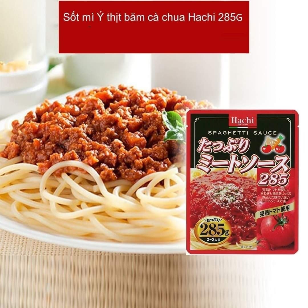 Sốt Mì Ý Nhật Bản – Sốt mì Spaghetti Hachi – Sốt cà chua thịt bằm/ sốt nấm kem tươi - Hàng Nội Địa Nhật