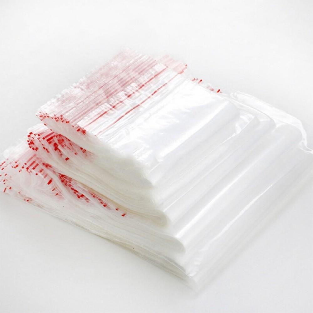 1KG Túi ZÍP-ZIPP VIỀN ĐỎ LOẠI DÀY (ĐỒNG GIÁ MỌI SIZE) Túi zip chỉ đỏ, túi đựng thuốc, túi đựng nước mắm cỡ bé