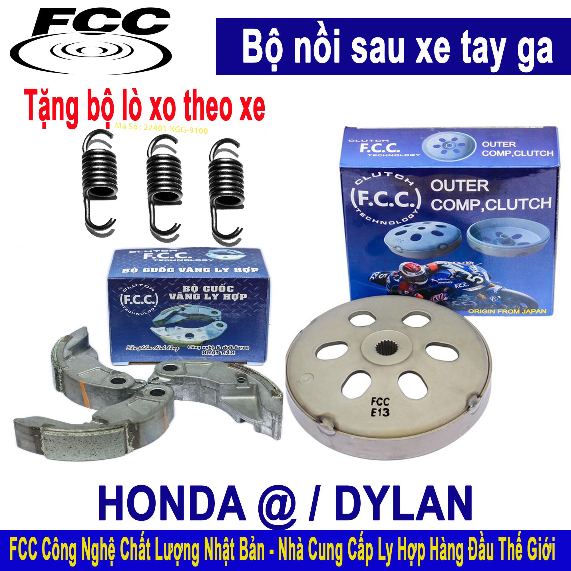 Bộ nồi sau HONDA DYLAN / HONDA PS - Tặng bộ lò xo chống rung đầu xe