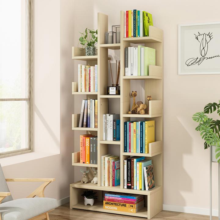 Giá sách gỗ - Giá sách cho học sinh - Giá sách nghệ thuật - Giá sách 15 tầng - Kệ sách gỗ - Kệ sách gỗ nghệ thuật