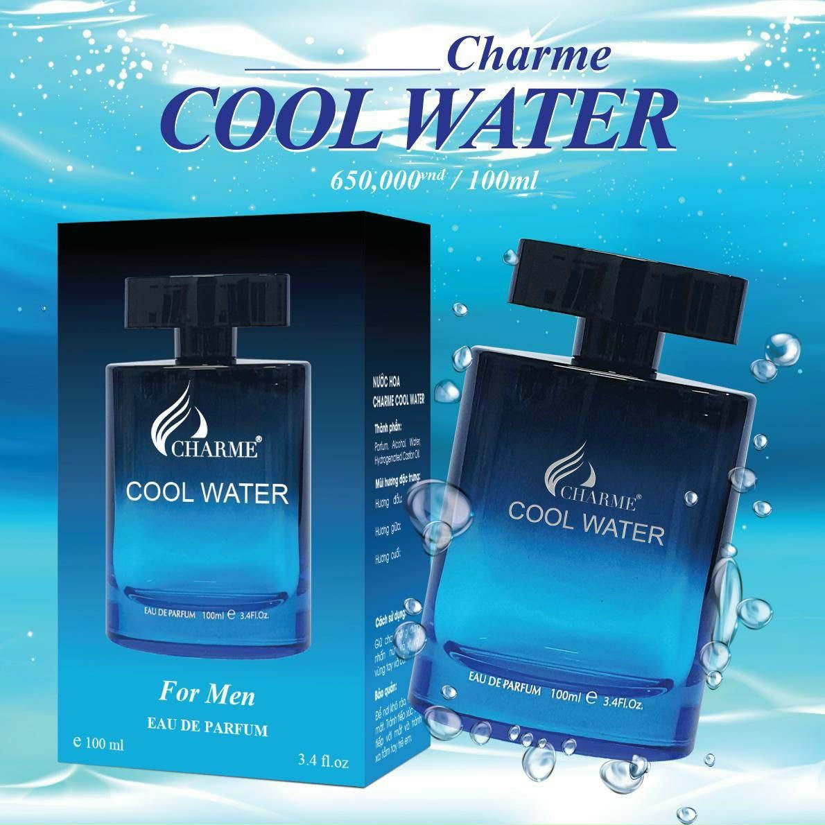 Nước Hoa Nam Cool Water 100ml Mẫu Mới