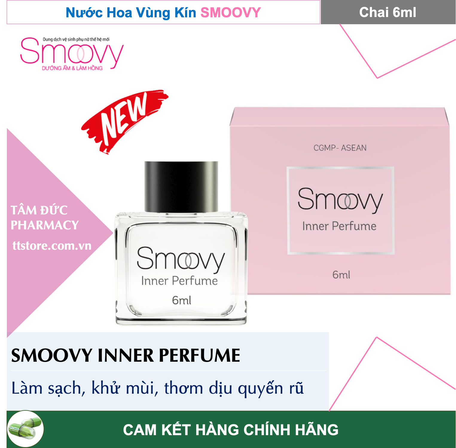 Nước hoa vùng kín Smoovy Inner Perfume - Chai 6ml