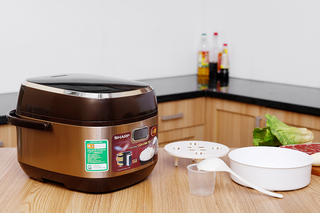 [HCM]Nồi cơm điện cao tần Sharp 1.8 lít KS-IH191V-GL hàng trưng bày