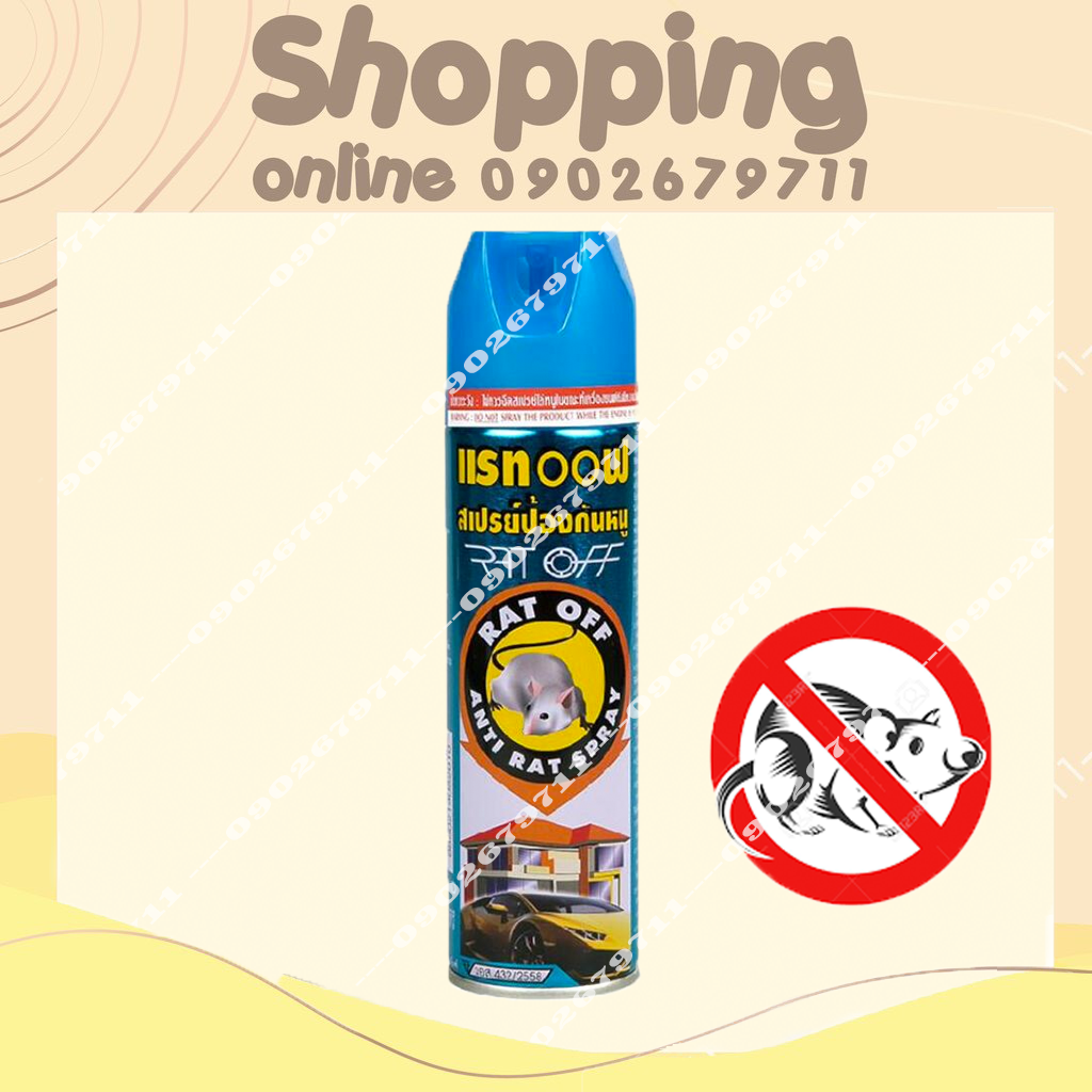 Chai xịt đuổi chuột Thái Lan 200ml