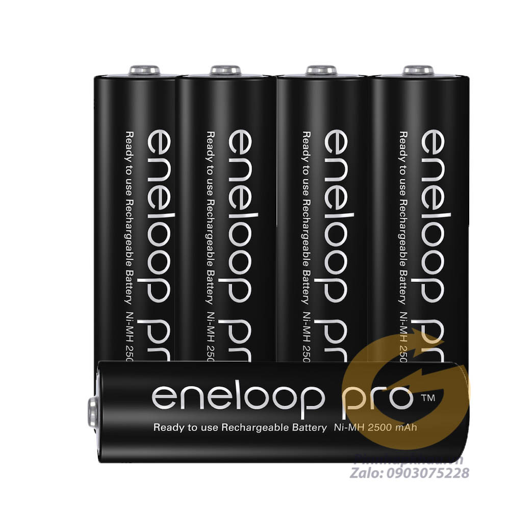 Pin sạc aa panasonic eneloop pro 2500mah 1.2v sạc đầy 1.5v