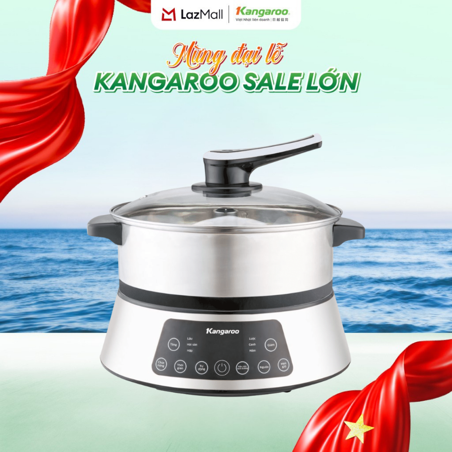 [BH 1 năm] Lẩu điện thang máy 5L Kangaroo KGEH5D2 - công suất 1800W