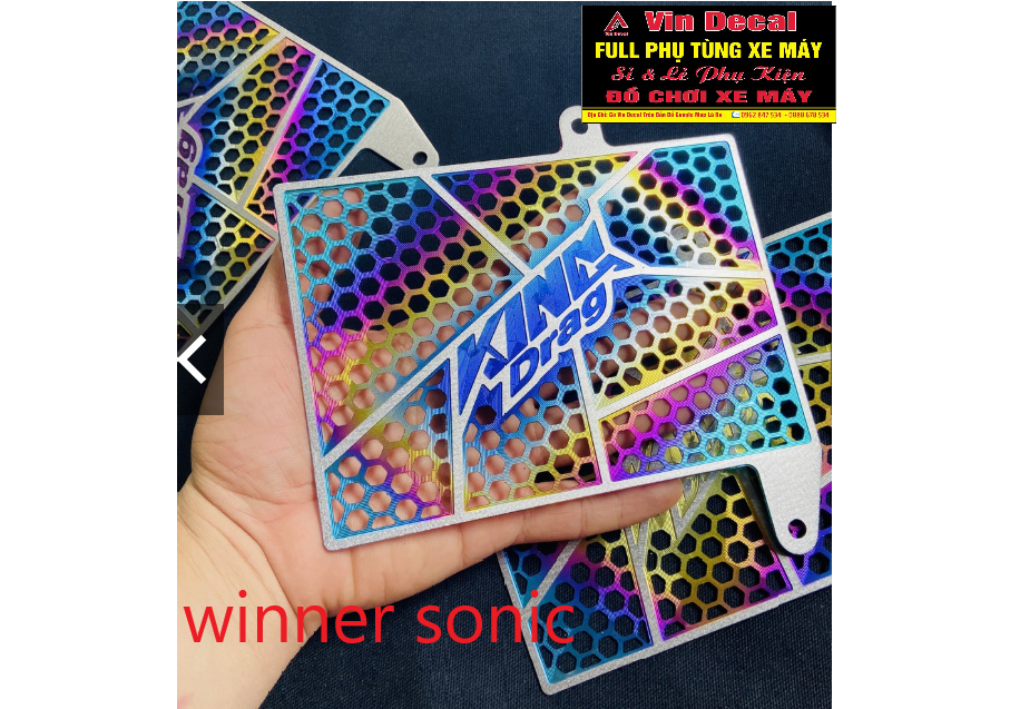 CHE KÉT NƯỚC TITAN King rag ( TẶNG kèm ốc để lắp) chọn xe phía dưới