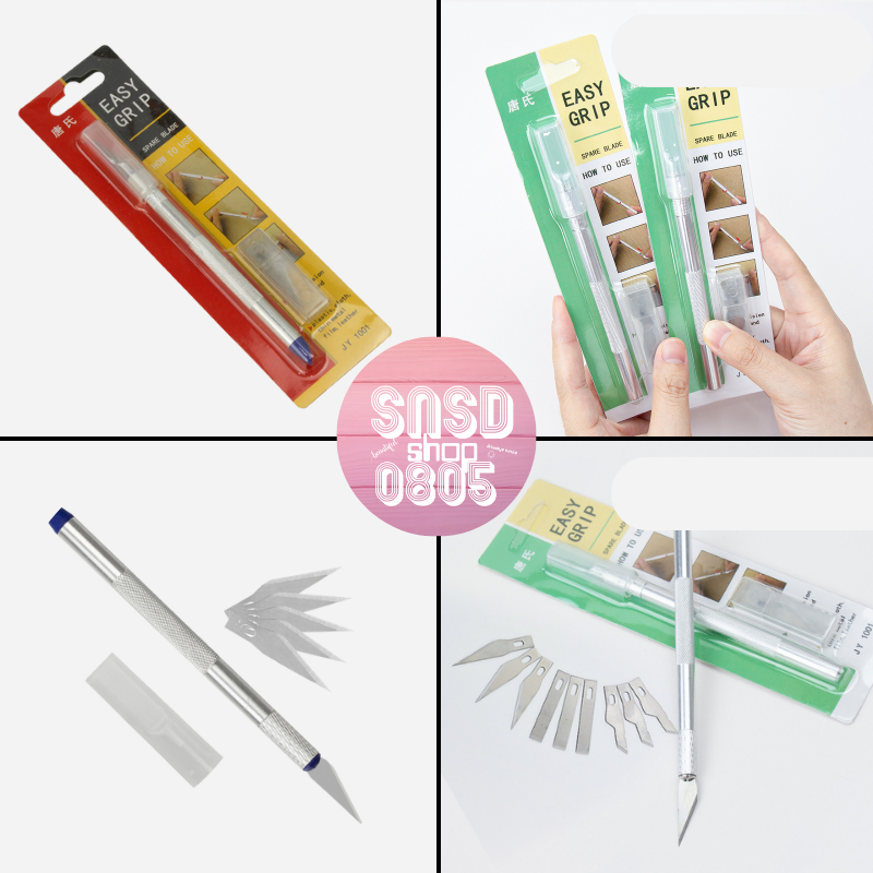 Bộ dao rọc giấy, trạm khắc, dao cắt diy, cắt giấy nghệ thuật, handmade, bút unboxing easy grip