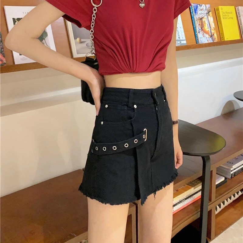 Quần sọt đùi nữ giả váy thời trang phong cách hàn quốc