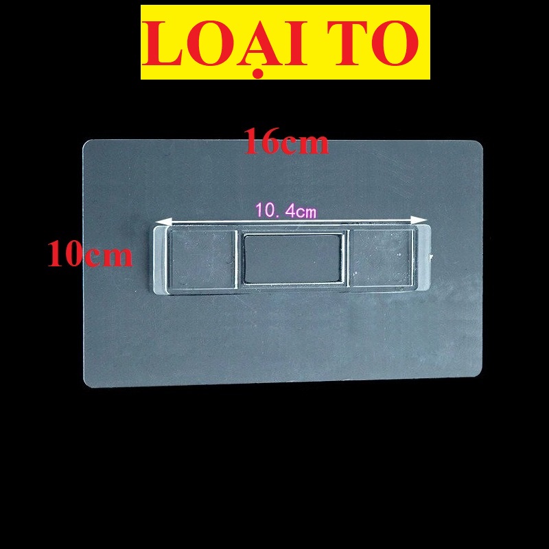 Loại to - miếng keo dán kệ treo bàn chải đánh răng ecoco, inochi - miếng keo dán hộp đựng giấy vệ sinh ecoco,, inochi - keo dán kệ nhà tắm ecoco
