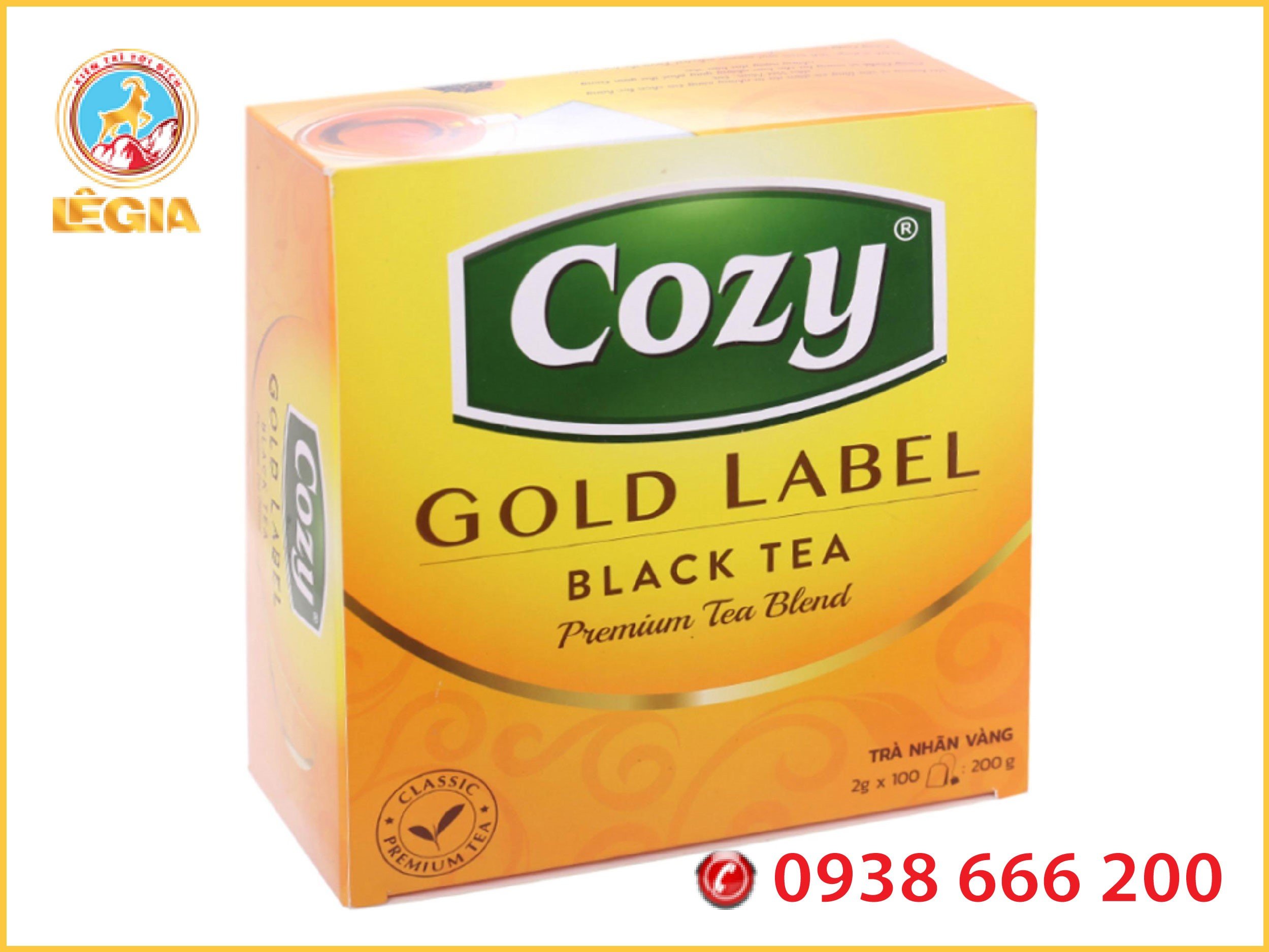 Trà nhãn vàng túi lọc Cozy/ hộp 200g
