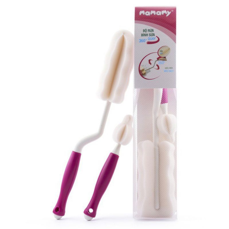 DỤNG CỤ RỬA BÌNH SỮA MAMAMY QUAY 360 ĐỘ
