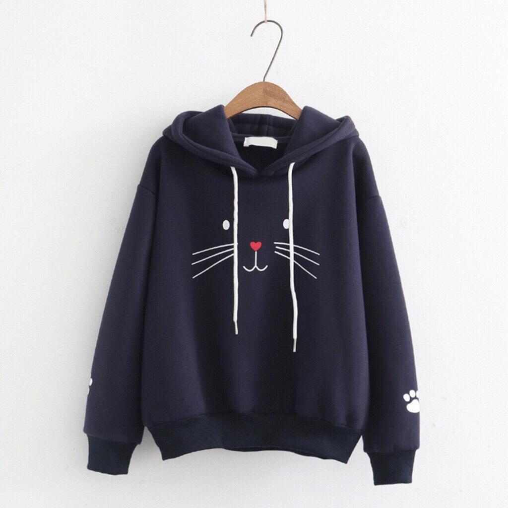 (Giá Sập Sàn) Áo Khoác Nỉ Hoodie H & V Thời Trang Nữ Hình Cún Cute (Nhiều Màu)