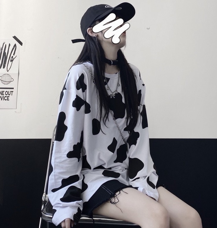 💃 siêu phẩm 💃 áo sweater áo thun áo hoodie from rộng nam nữ bò sữa g6u