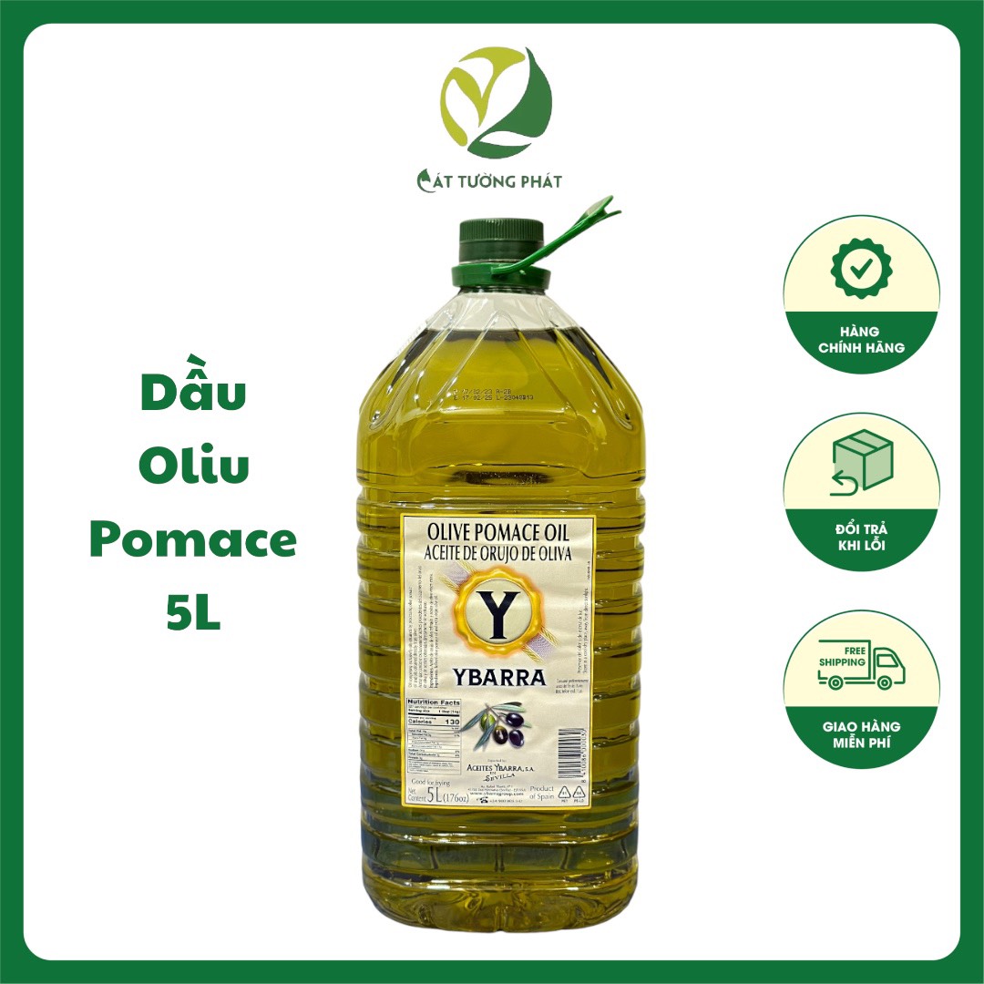 Dầu oliu nguyên chất- olive pomace oil 5l ybarra