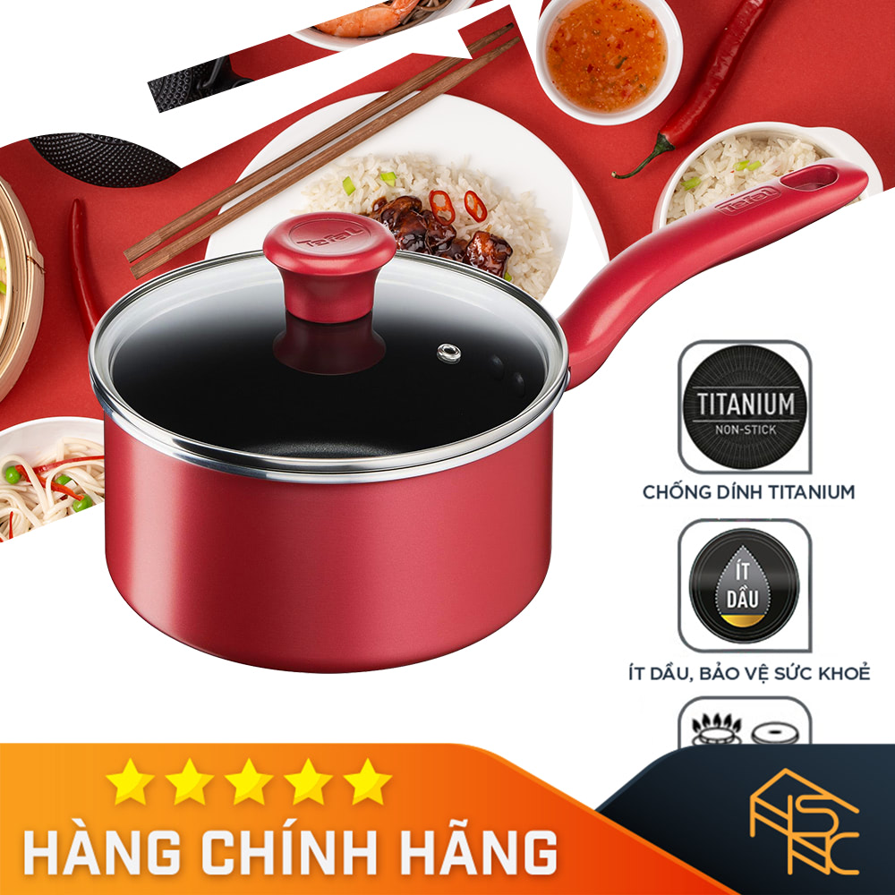 Nồi cán dài, quánh tefal so chef 18cm - tfg1352395