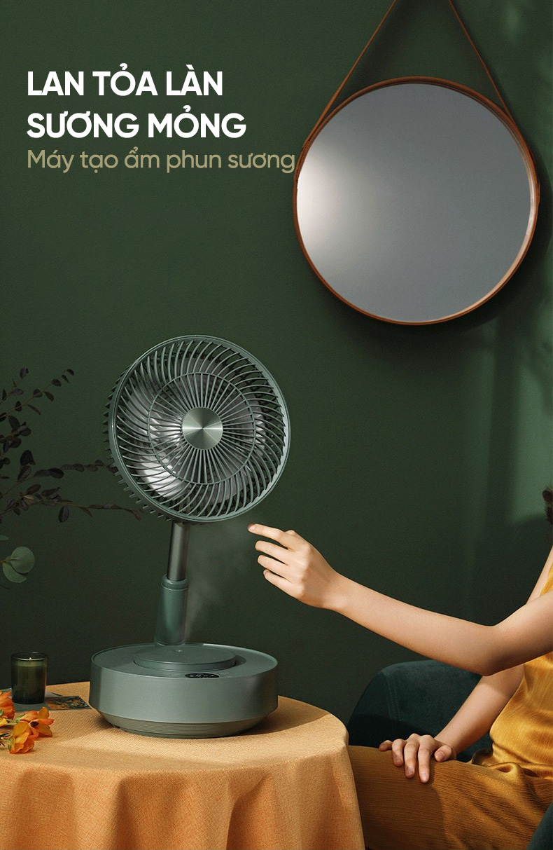 Quạt tích điện gấp Xiaomi Edon E908B