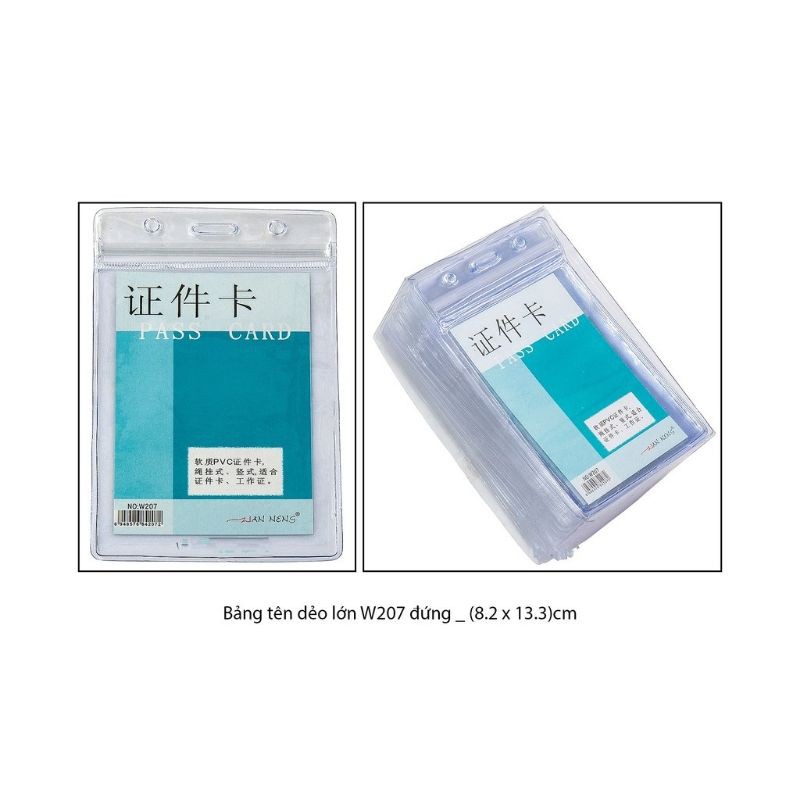 Bảng tên dẻo lớn w207 đứng