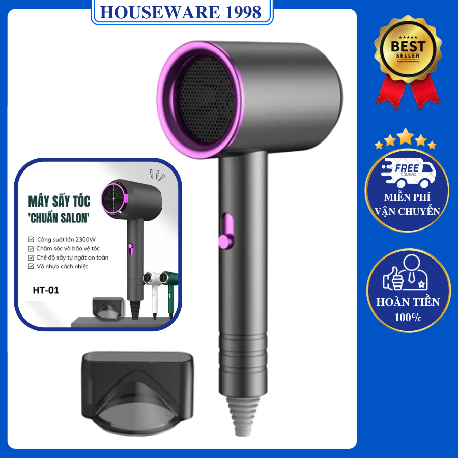 Máy sấy tóc hair dryer ht-01 công suất 2300w 3 chế độ điều chỉnh nhiệt