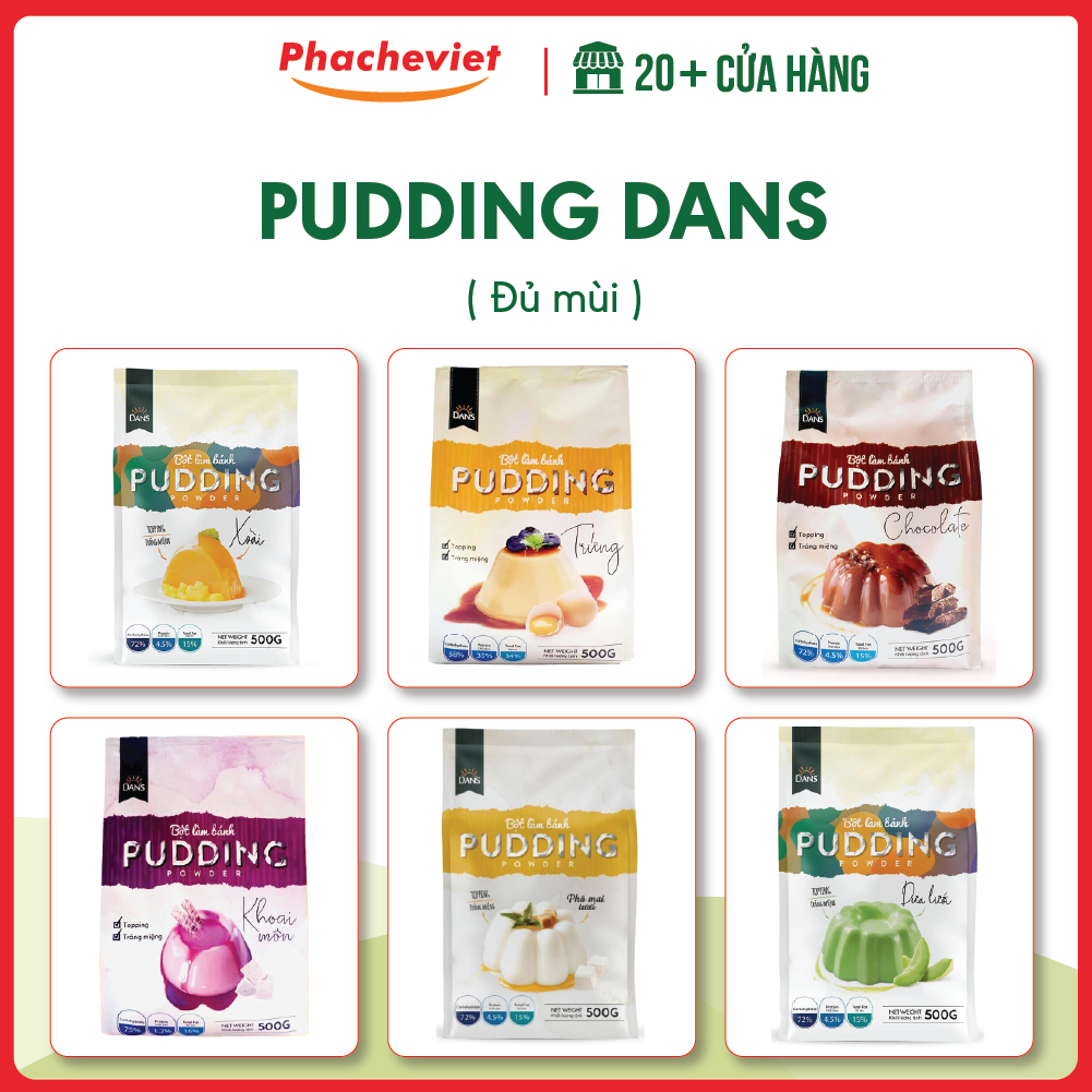 Pudding dans 500gr