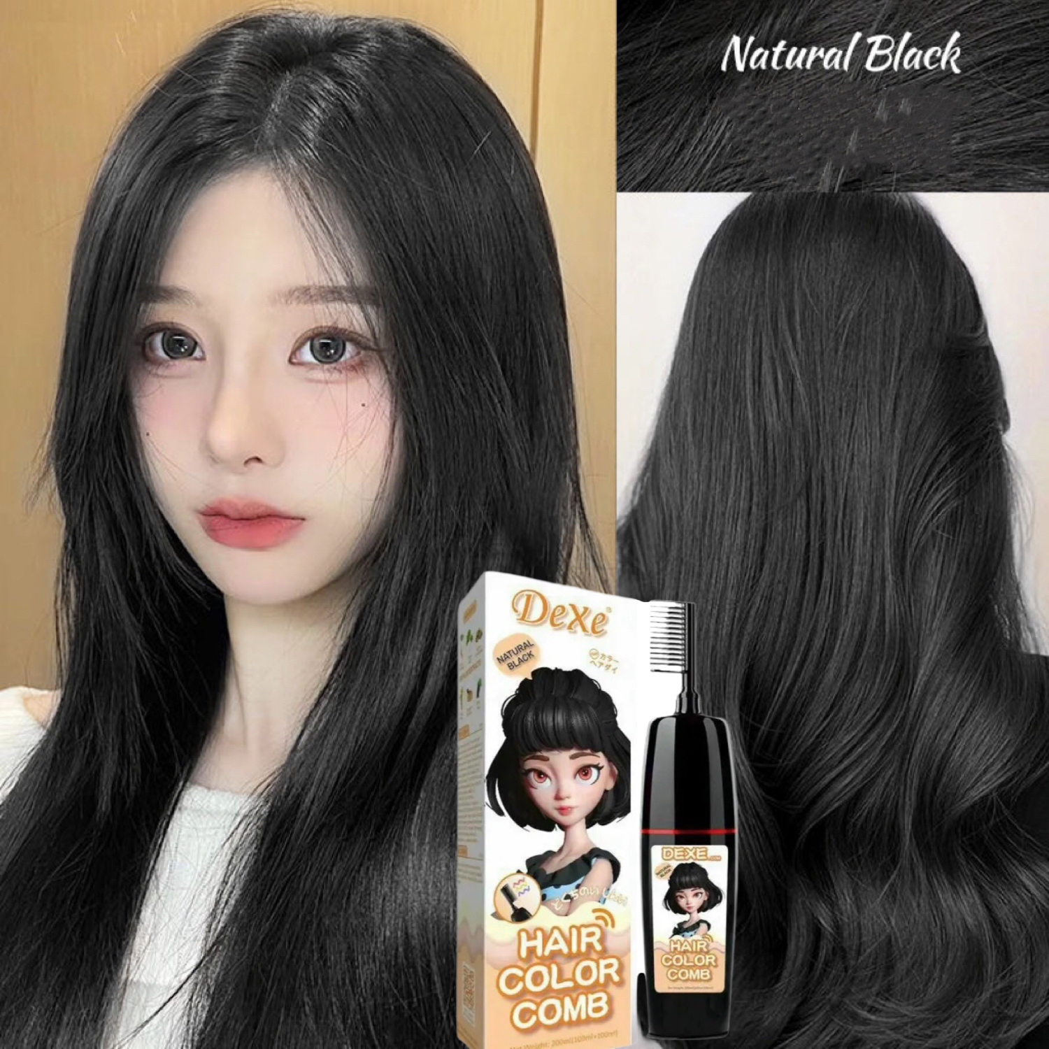 Nâu tây vàng lược nhuộm tóc tại nhà nhập khẩu anh quốc dexe