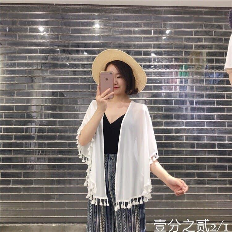 ÁO KHOÁC ĐI BIỂN KIMONO CHE KHUYẾT ĐIỀM