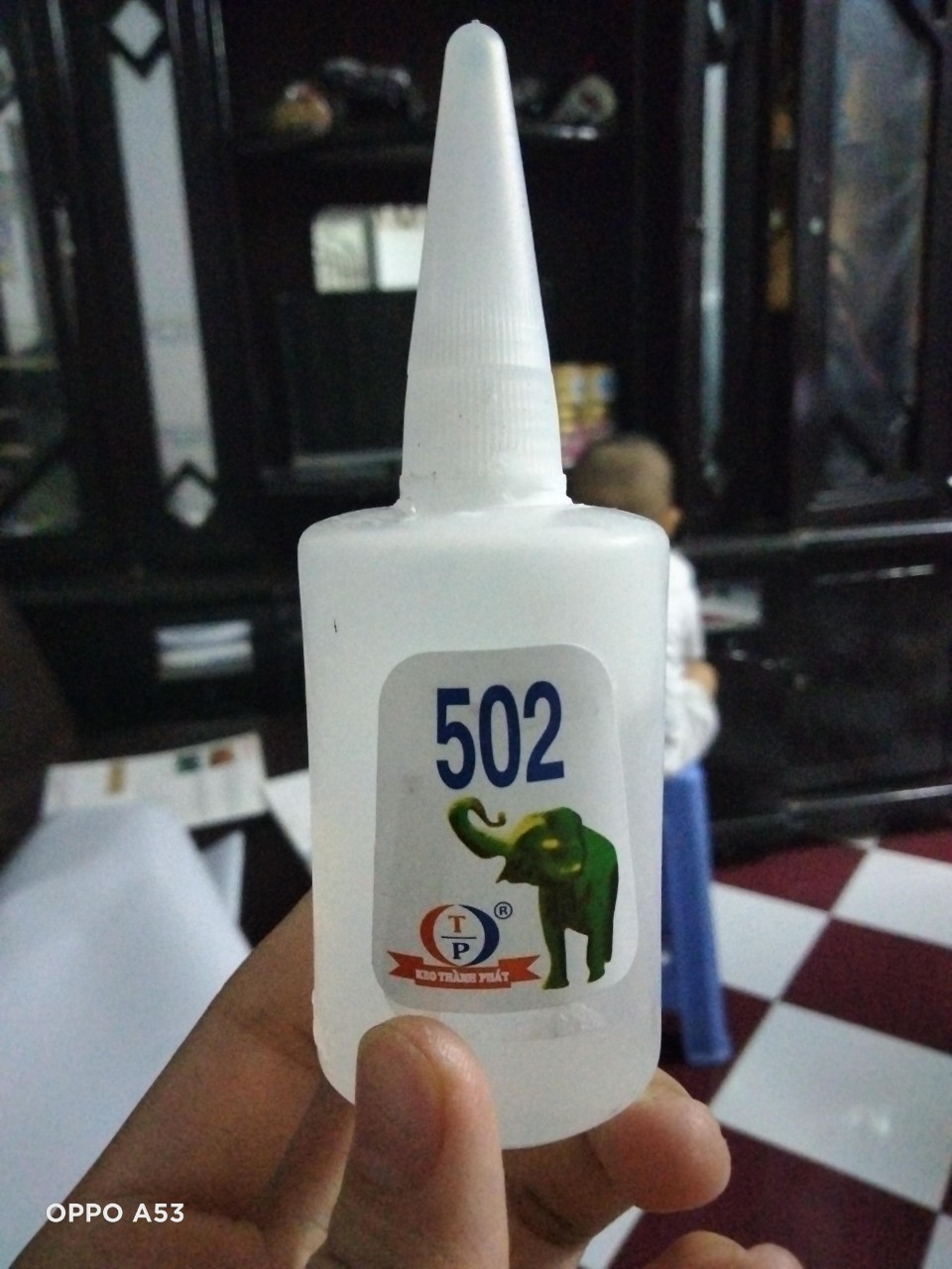Keo 502 con voi dán đa năng sắt, giấy, gỗ lọ 70g