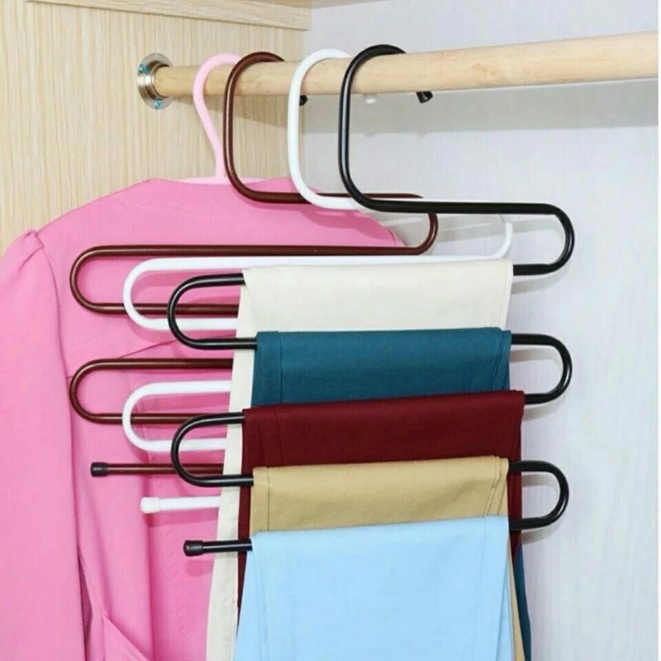 Móc 5 tầng treo quần áo, khăn, vật dụng cá nhân chịu tải 15kg có nhiều màu lựa chọn