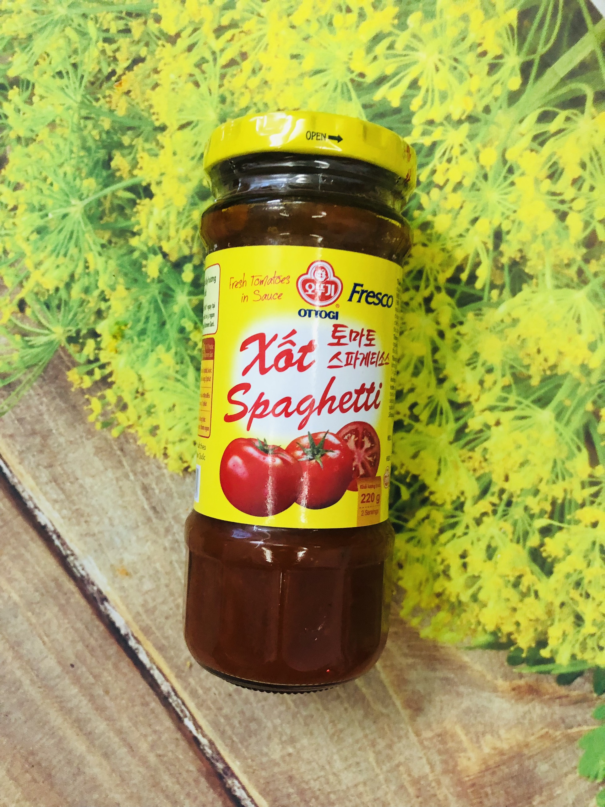 Sốt spaghetti Hàn Quốc nấu mì Ý, pizza 220g