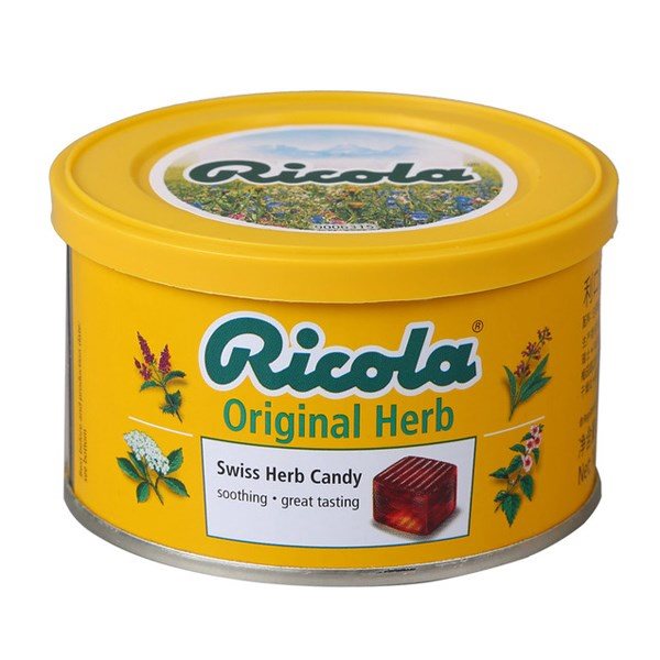 Kẹo thảo mộc Ricola vị Lemon Mint hộp thiếc 100g