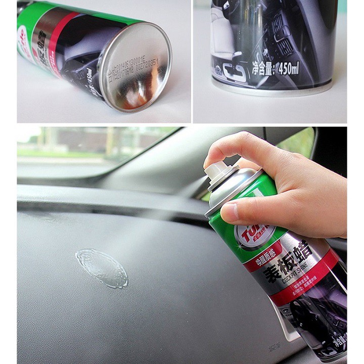 Bình xịt đánh bóng nội thất đồ da trên xe ô tô cao cấp