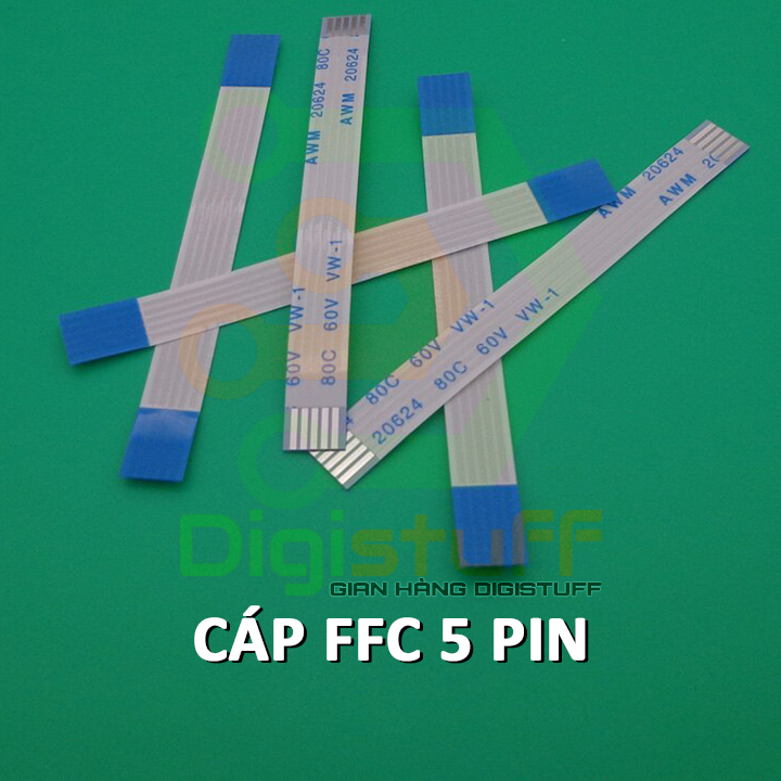 Cáp phẳng 5 chân AWM 20624 80C 60V VW-1