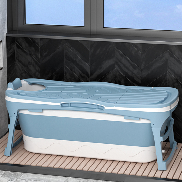 Bồn Tắm Silicon Gấp Gọn Tiện Lợi Cho Gia Đình - Bồn tắm gấp gọn người lớn bể bơi cho bé chất liệu nhựa PP và hạt nhựa TPE