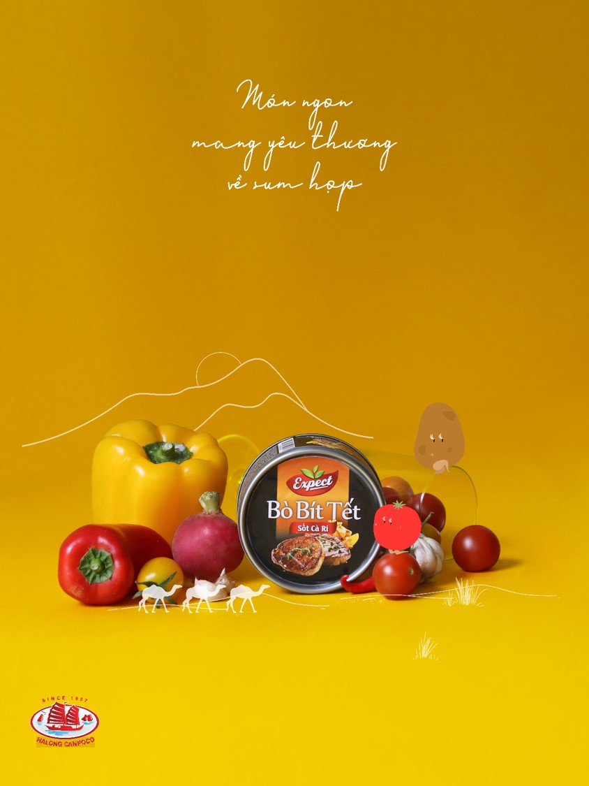 COMBO 3 Bò bít tết sốt cà ri 150g - Đồ Hộp Hạ Long