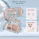 Flower Knows Bảng Phấn Mắt swan ballet Sáu Màu Sắc Hiệu Ứng Mịn Màng Lâu Trôi 6.5g