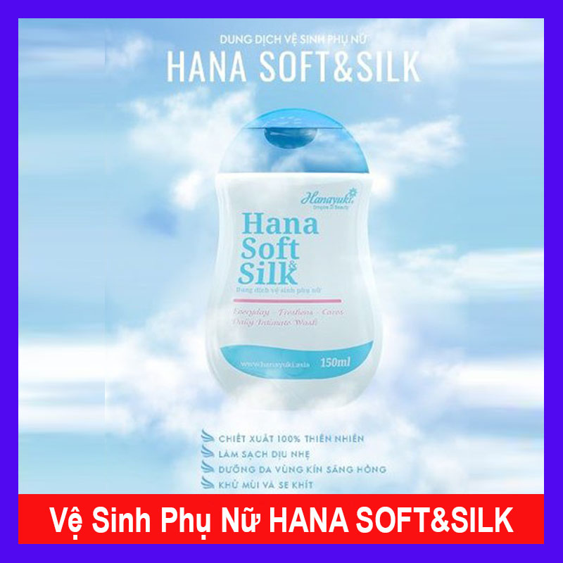 Dung dịch vệ sinh phụ nữ hanayuki hana soft&silk