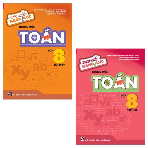 Fahasa - combo sách hay phát triển năng lực trong môn toán 8: tập 1 và 2