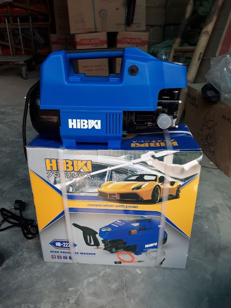 Máy rửa xe gia đình hibiki hb-222, madein thailand, 1900w , 12 lit/phút