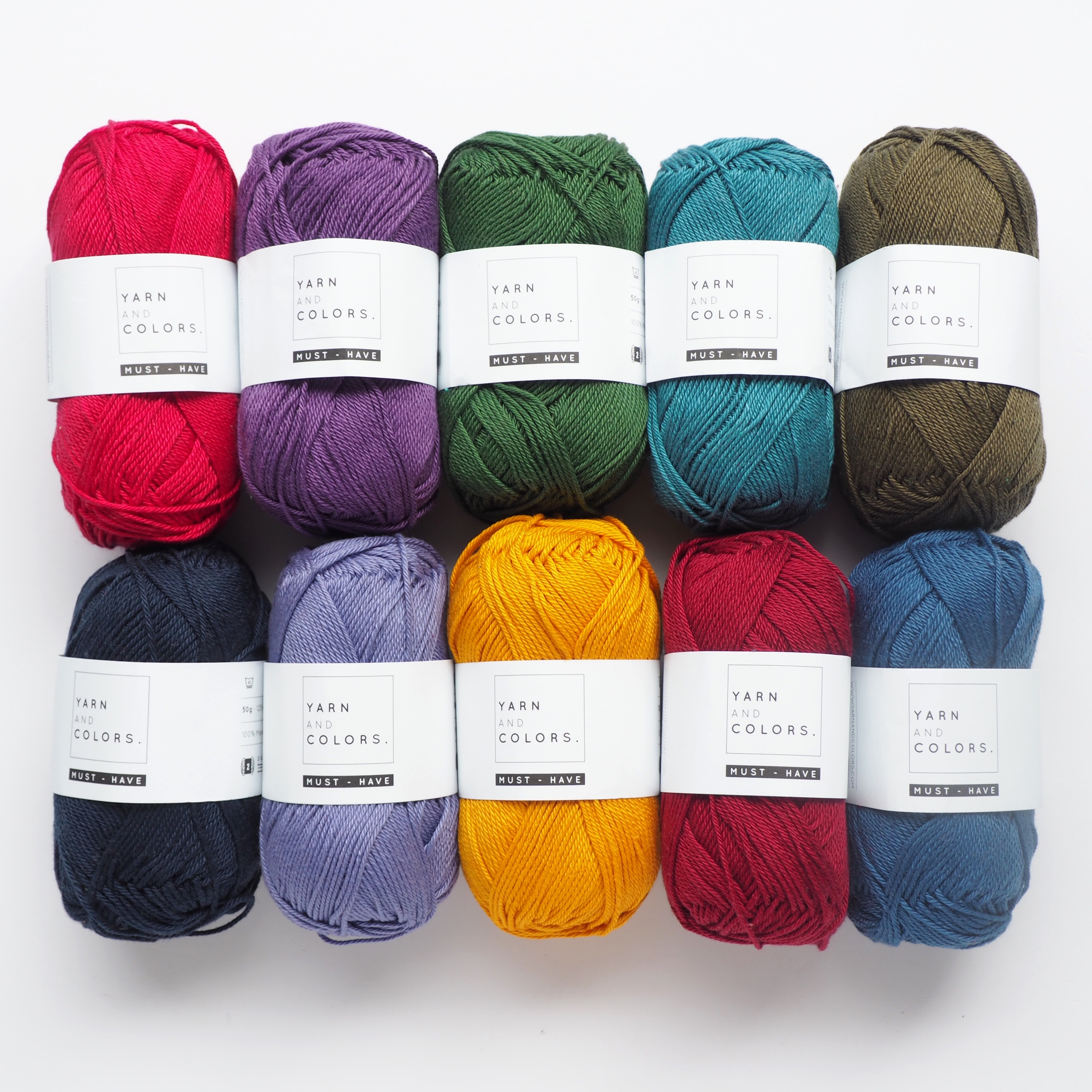 Len Cotton Yarn and Colors MUST-HAVE 50g (Tông màu đậm)